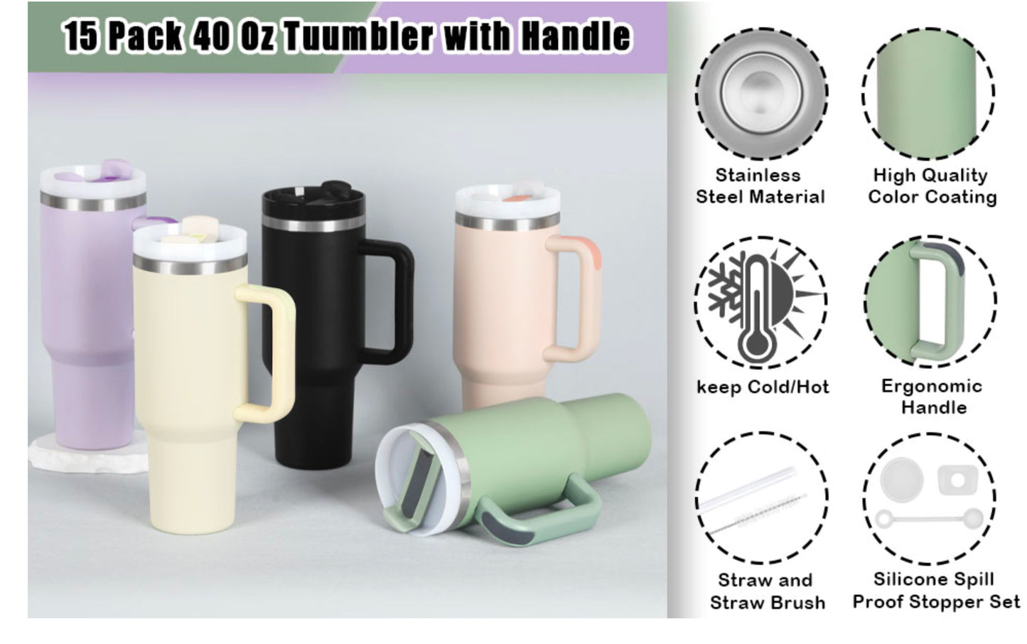 40 oz Vacuum Insulated Tumbler